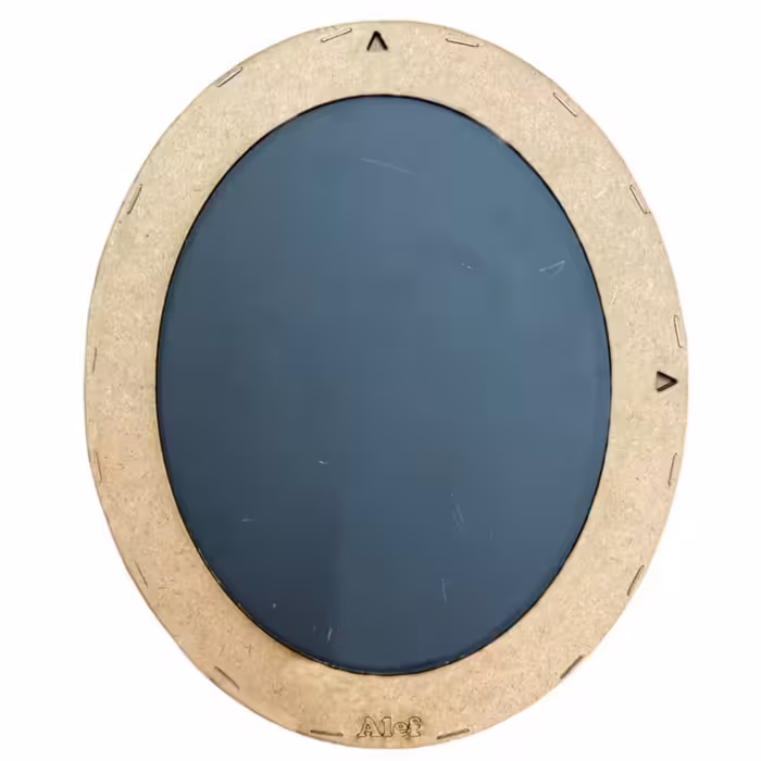 آینه الف مدل  بیضی نگین کد 43 مجموعه 2 عددی