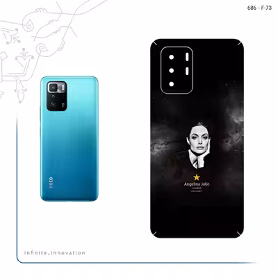 برچسب پوششی ماهوت مدل Angelina Jolie مناسب برای گوشی موبایل شیائومی Redmi Note 10 Pro (China)