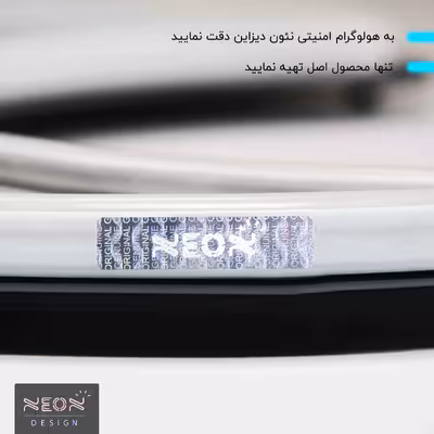 چراغ دیواری نئون دیزاین طرح Ice-Cream-3-BL_MLC