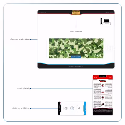 برچسب پوششی ماهوت مدل Army-Green-2 مناسب برای تبلت سامسونگ Galaxy Tab S2 9.7 2015 T810