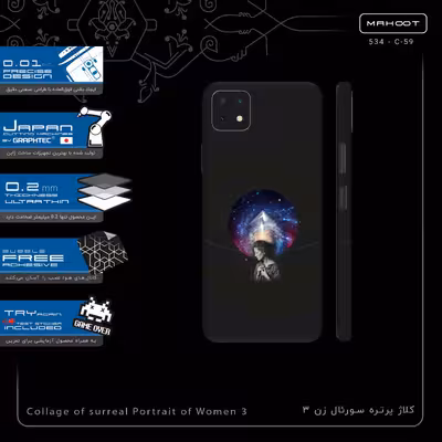 برچسب پوششی ماهوت مدل Collage of surreal Portrait of Women 3-FullSkin مناسب برای گوشی موبایل هوآوی Nova Y60