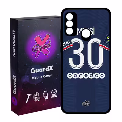 کاور گارد ایکس طرح Messi مدل Glass50356 مناسب برای گوشی موبایل هوآوی P Smart 2020