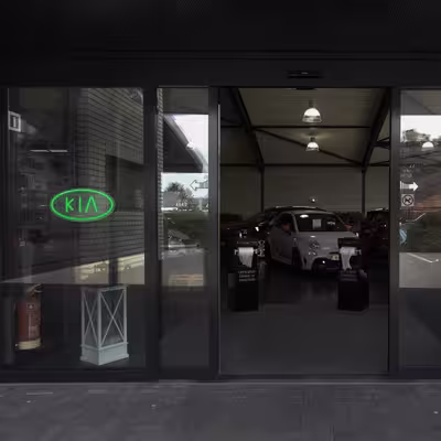 چراغ دیواری نئون دیزاین طرح Kia_GR