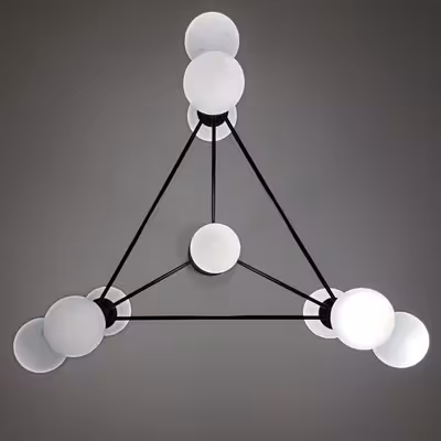 لوستر مدل مدرن طرح مولکولی کد 001