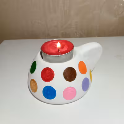 جاشمعی مدل رنگی رنگی کد 44