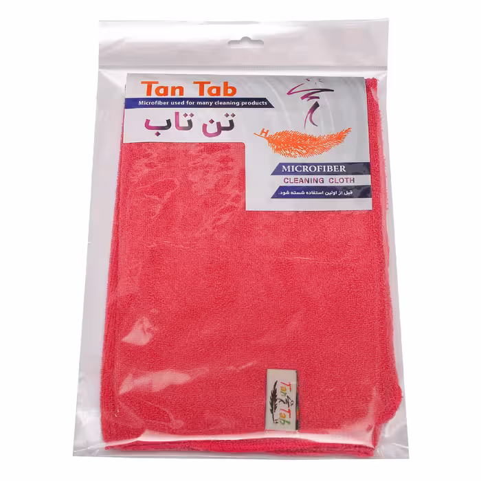 دستمال نظافت خانه و آشپزخانه تن تاب مدل چهارخانه مجموعه 3 عددی