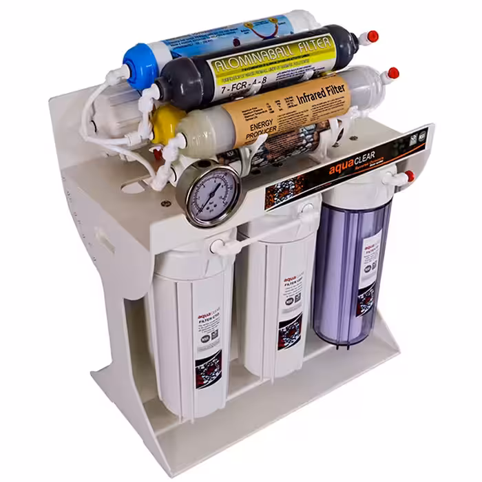 دستگاه تصفیه کننده آب آکوآ کلیر مدل RO_ACG8040 به همراه فیلتر تصفیه آب بسته 4 عددی