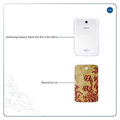 برچسب پوششی ماهوت مدل Nastaliq-5 مناسب برای تبلت سامسونگ Galaxy Note 8.0 2013 N5100