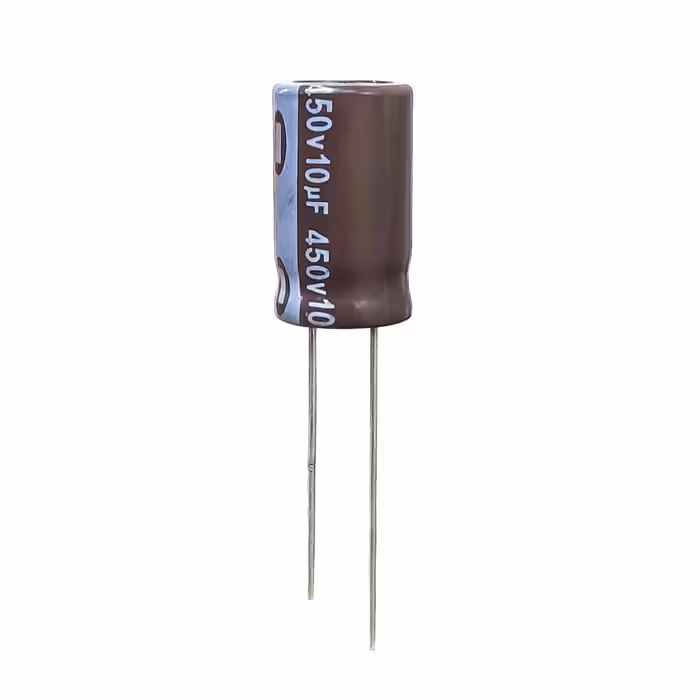 خازن الکترولیت 10 میکروفاراد 450 ولت آکسبوم مدل TEC-10450 بسته 4 عددی