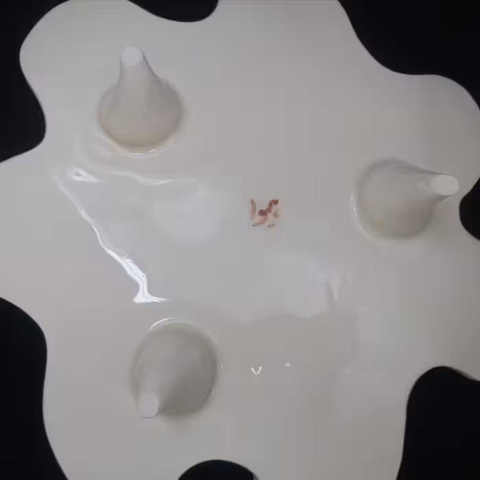 شیرینی خوری سرامیکی هیوا طرح گل یخ کد 10980700