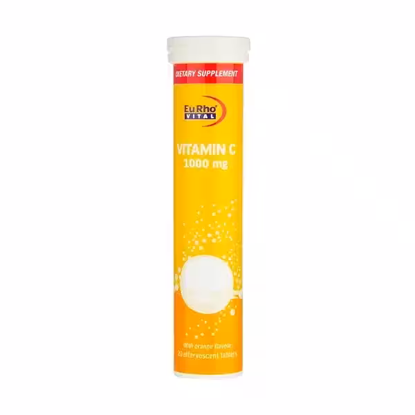 قیمت و خرید قرص جوشان ویتامین C 1000 یوروویتال 20 عدد