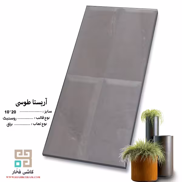 سرامیک آریستا طوسی 20*10 کاشی فخار