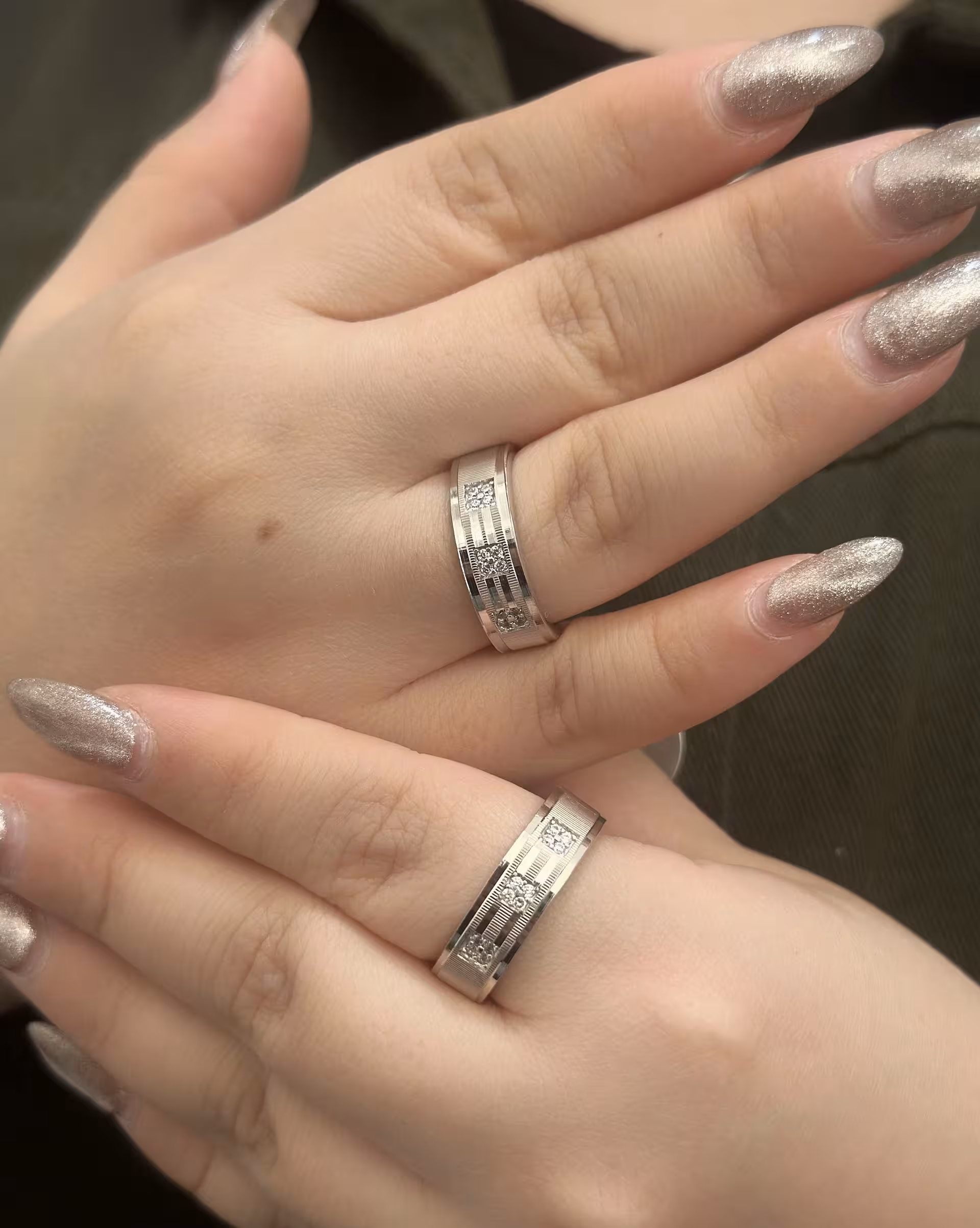 حلقه ست ازدواج نقره کد 00219
