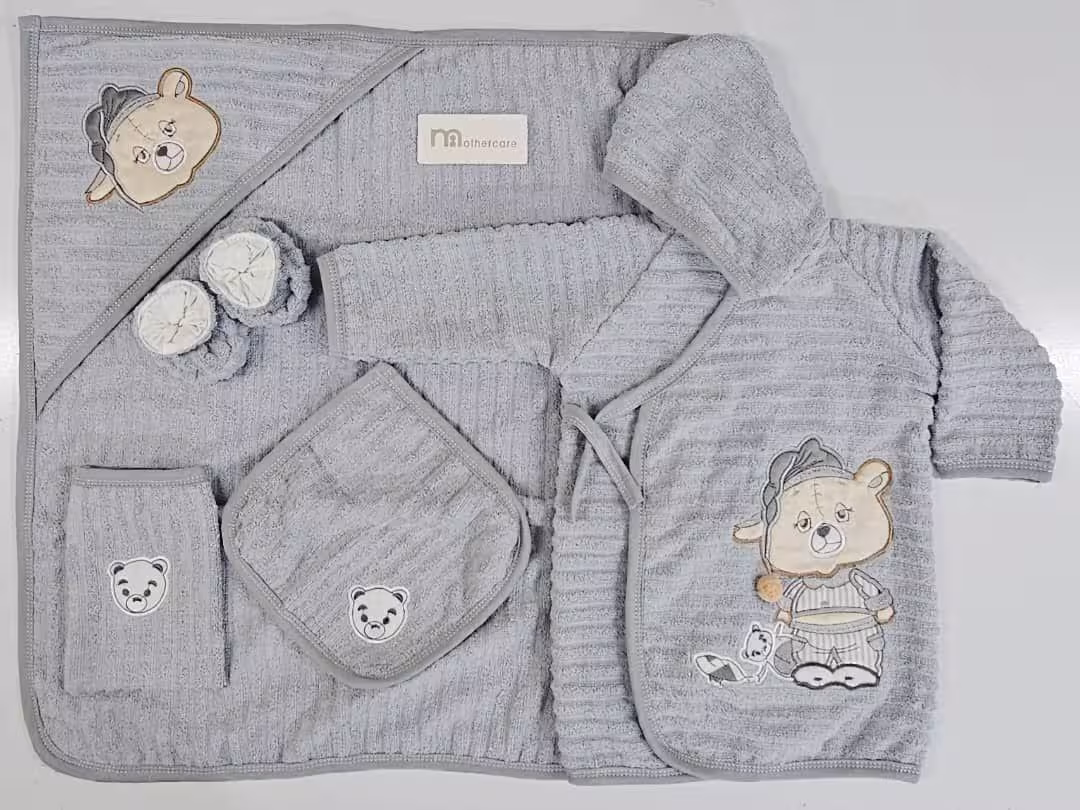ست حوله تن پوش نوزادی مادرکر طرح خرس خوابالو