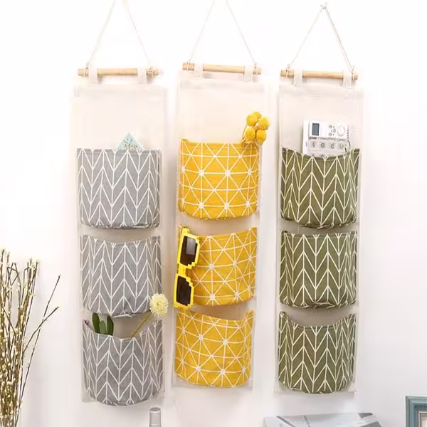 شلف دیواری پارچه ای طرح هندسی
