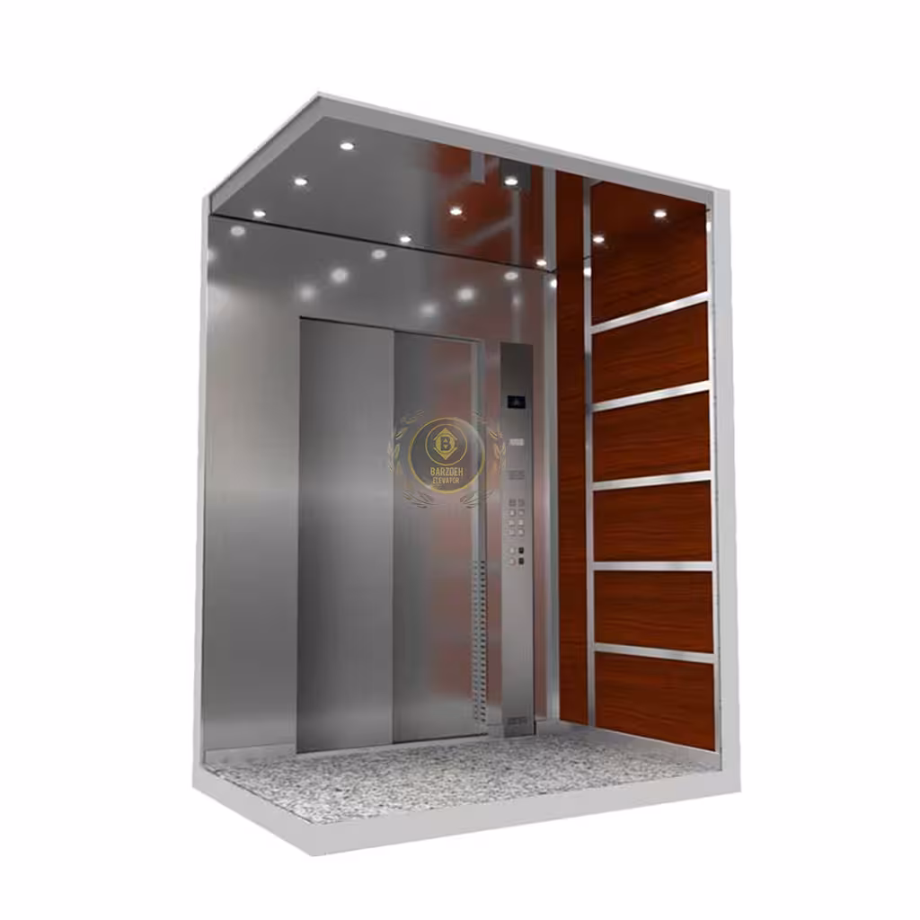کابین آسانسور MDF استیل کد 10407