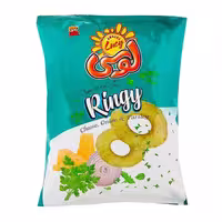 پفک رینگی پنیر و پیاز جعفری لوسی 40 گرمی