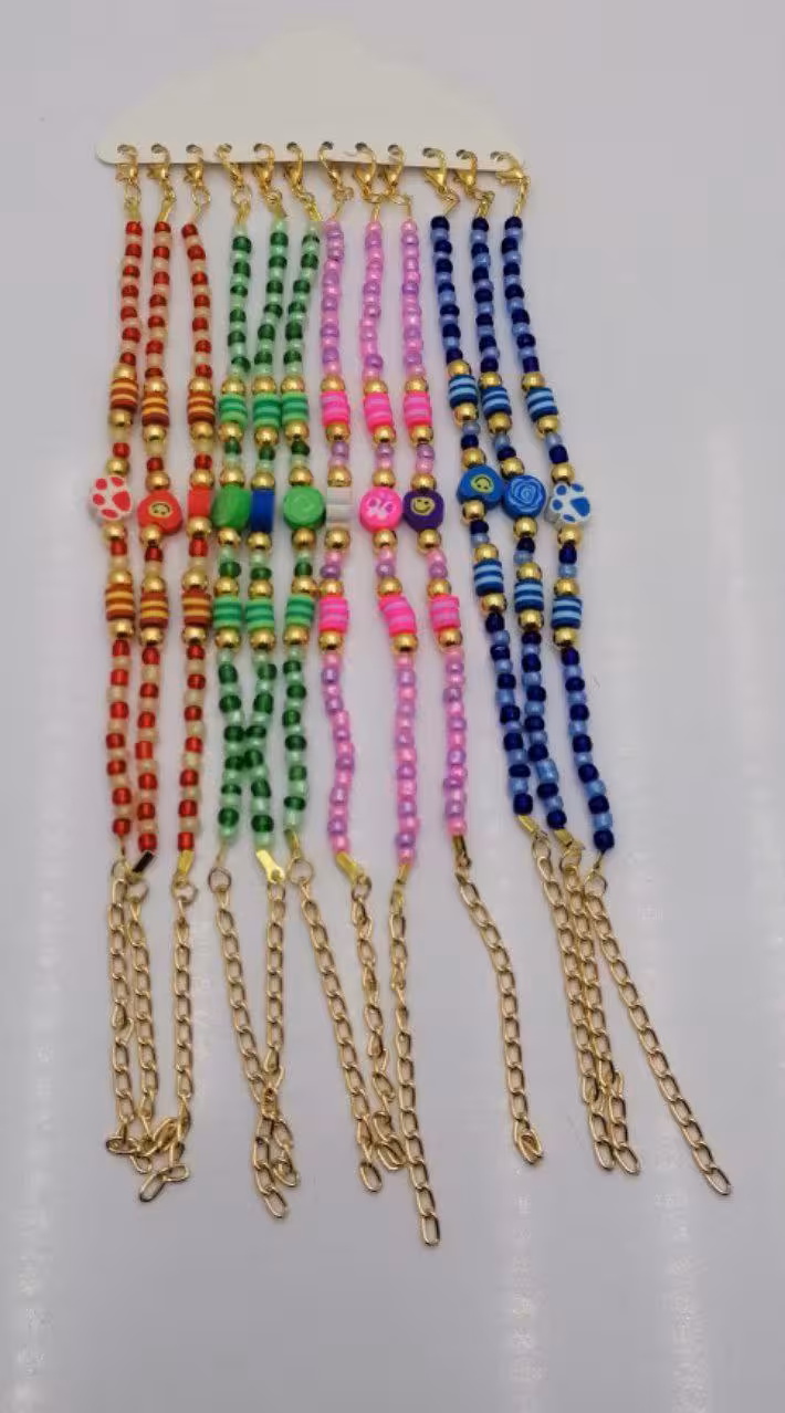 دستبند فیمو مونجوق رنگی زنجیری