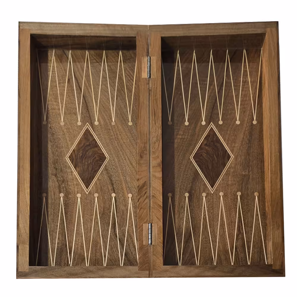 تخته نرد و شطرنج چوب گردو سنندج کد z140011