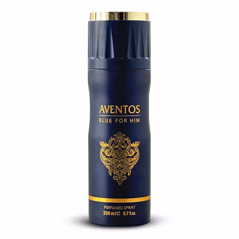 اسپری بدن رایحه اونتوس blue for him فراگرنس حجم 200 میل