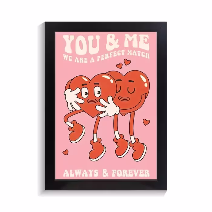تابلو عاشقانه طرح you and me کد PF-27046