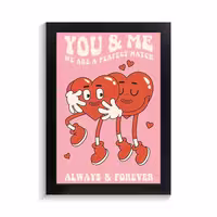 تابلو عاشقانه طرح you and me کد PF-27046