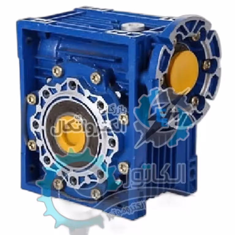 گیربکس حلزونی کتابی NMRV چینی سایز 110 نسبت 30 فلنج ورودی 28 قطر شفت خروجی 42 میلیمتر فلنج 100B5