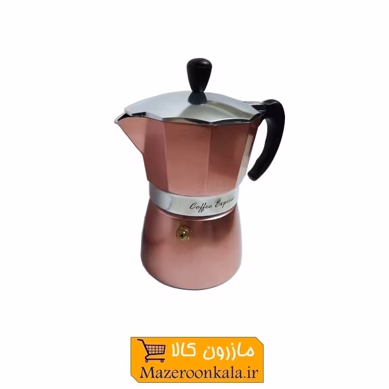 موکاپات قهوه ساز کمر نقره ای 3 کاپ صورتی HGJ-020