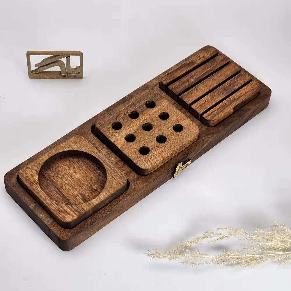 استند چوبی اداری چهار تکه Office four pieces