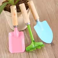 ابزار باغبانی مجموعه سه عدی بیل و چنگک و ...