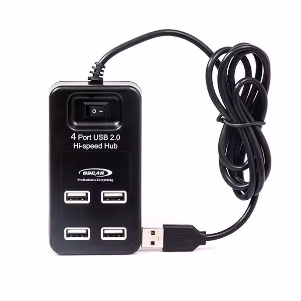 هاب 4 پورت USB 2.0 اسکار با کابل 1.2 متر