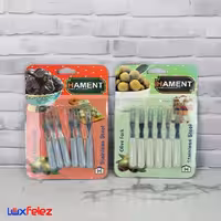 چنگال فینگر فود دسته پلاستیکی