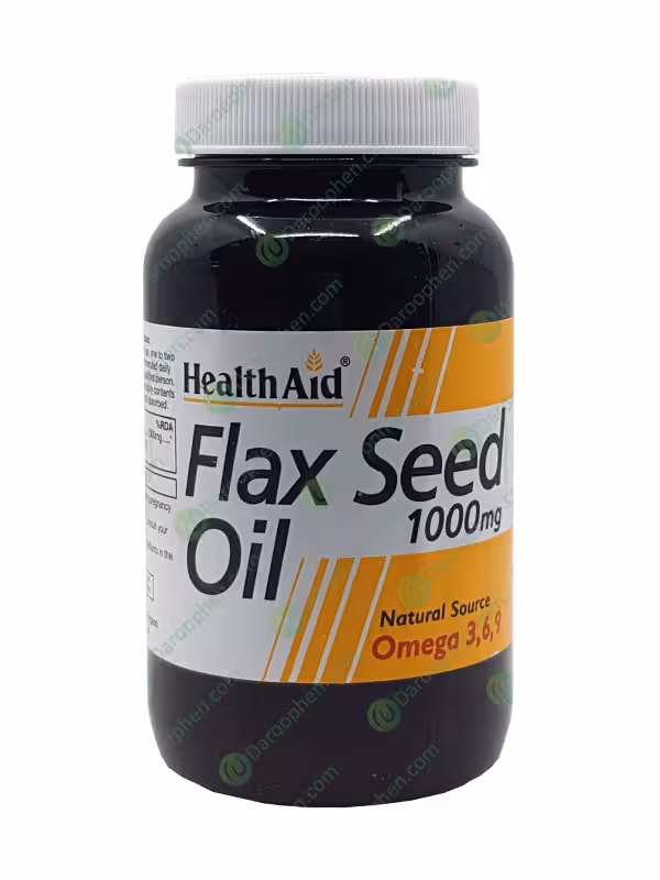 کپسول ژلاتینی فلکسید اویل 1000 میلی گرم هلث اید 60 عدد – Health Aid Flax Seed Oil 1000 mg 60 Softgel