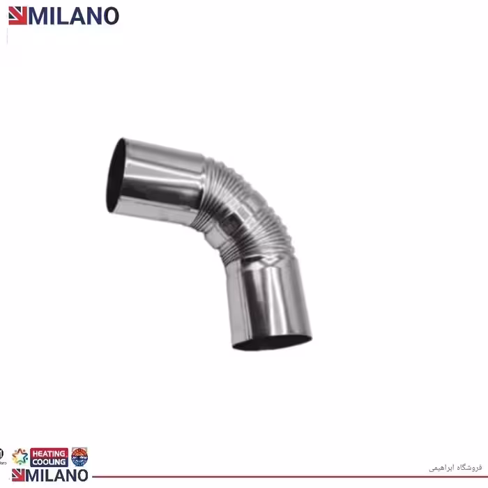 10 عدد // زانویی 6 دودکش استیل  کد  4523