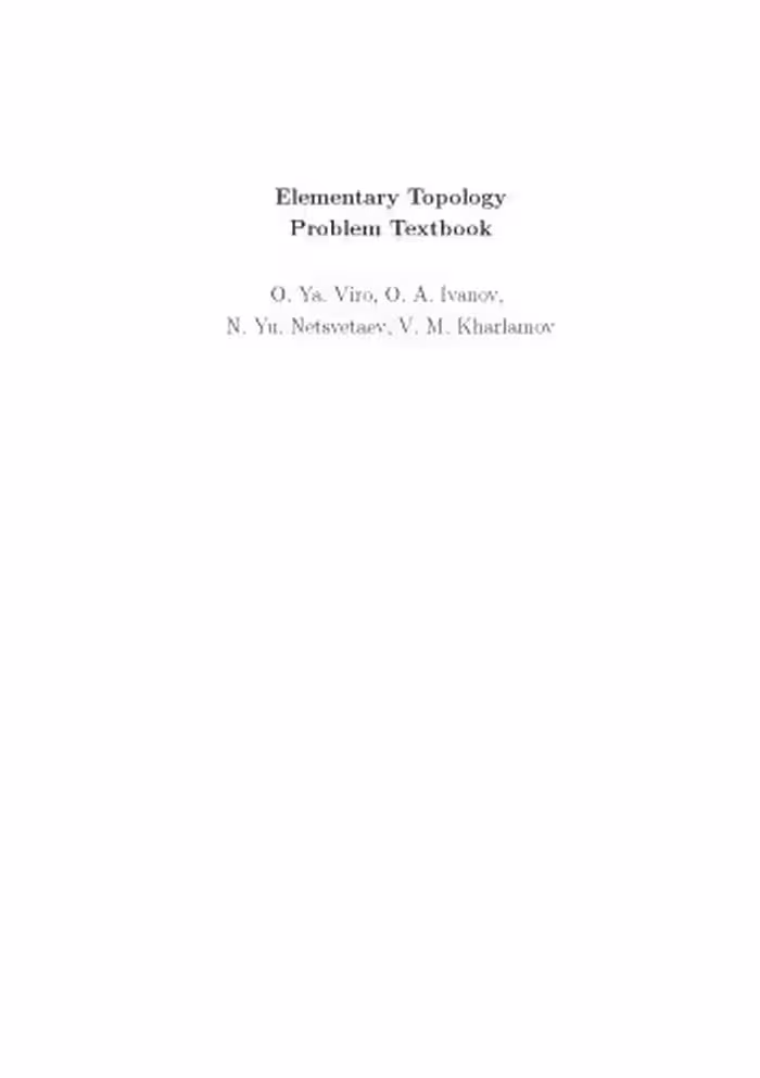 خرید و دانلود نسخه کامل کتاب Elementary Topology Problem Textbook