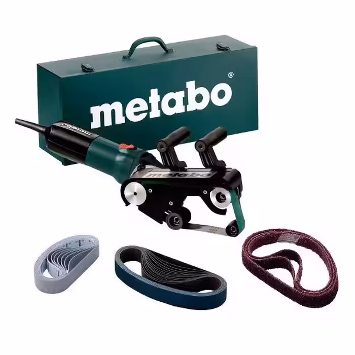 سنباده نواری 900 وات متابو مدل RBE 9-60 Set مخصوص استیل