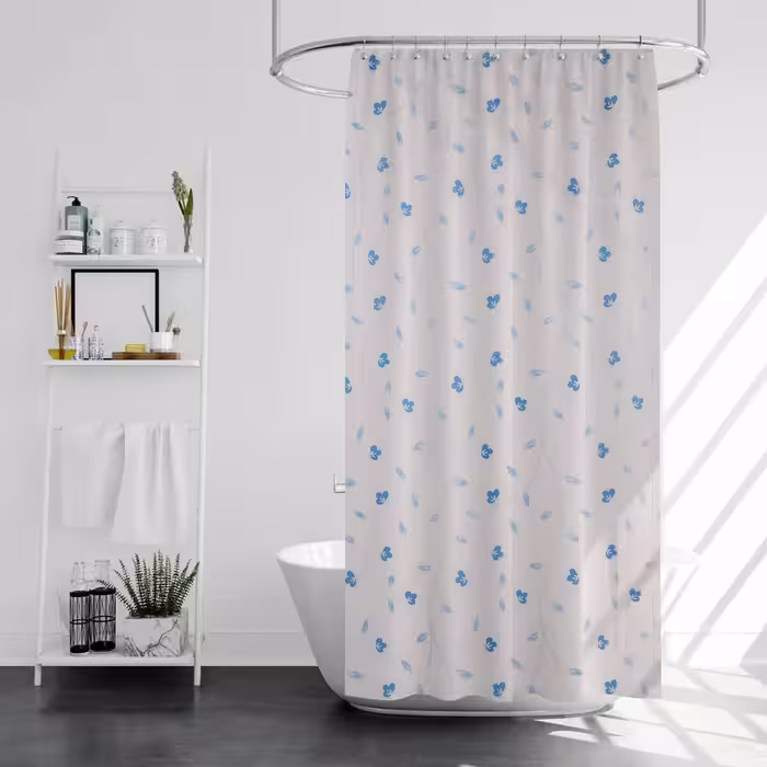 پرده حمام پیسو مدل BZ-12 سایز 180×200 سانتی متر | کالا مکس