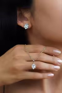 نیمست ایتالیایی نقره جواهری کد 00440