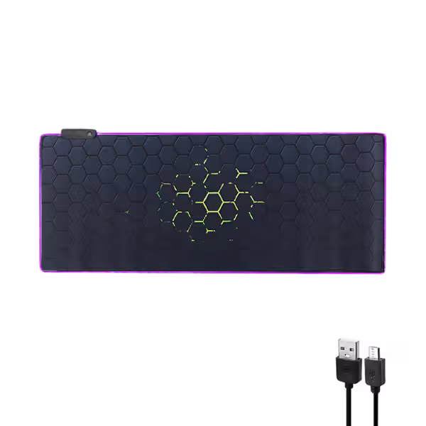 ماوس پد RGB مخصوص بازی 80*30 لانه زنبوری