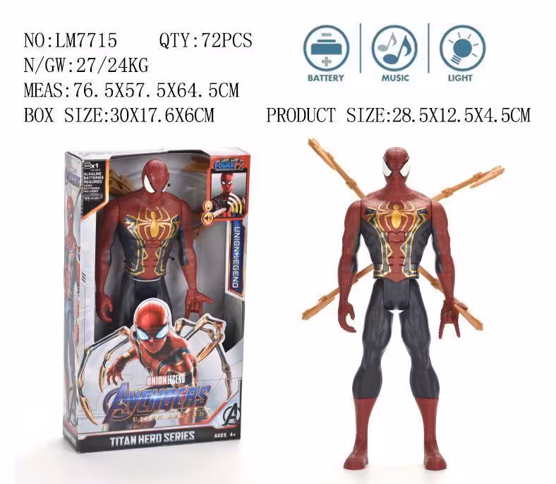 اکشن فیگور مردعنکبوتی مدل 7715