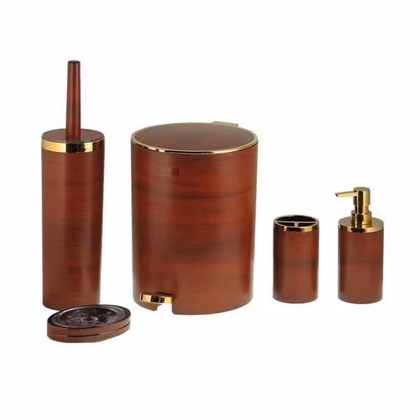 ست بهداشتی 5 پارچه چوب طلایی کنتراست