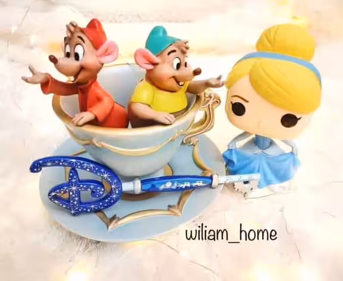 فنجان نعلبکی دیزنی موش های سیندرلا، جاجواهری