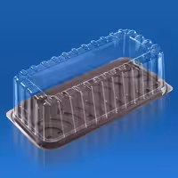 ظرف کیک رولتی PET کارتن 75 عددی