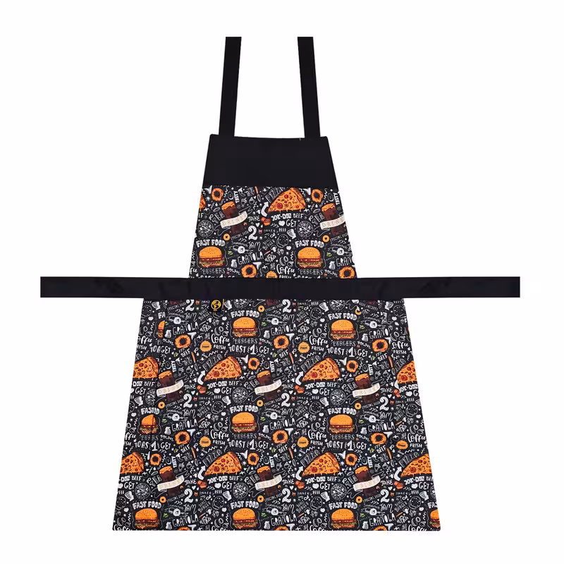 پیش بند آشپزخانه سیی مدل فست فود و پیتزا کد 1136.23 | کالا مکس