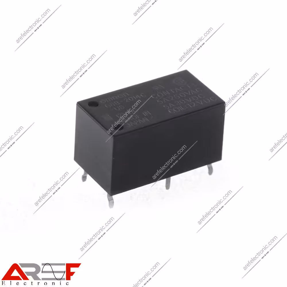 رله امرن مدل G6B-2014P-US دارای 12 ولت و 6 پین - فروشگاه عارف الکترونیک