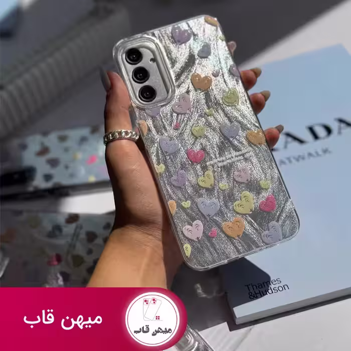 قاب گوشی سامسونگ شیائومی براش قلبی مداد رنگی - کد (47311)