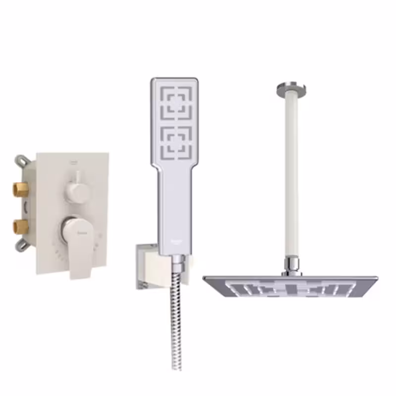 شیر توکار حمام تیپ 3 رومر شیری کروم شودر