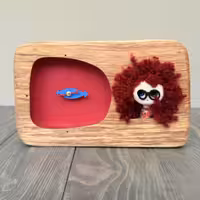 ساعت رومیزی تک مجسمه دختر طرح یک