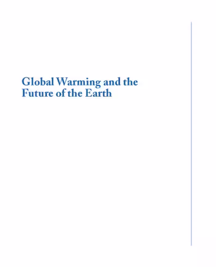 خرید و دانلود نسخه کامل کتاب Global Warming and the Future of the Earth