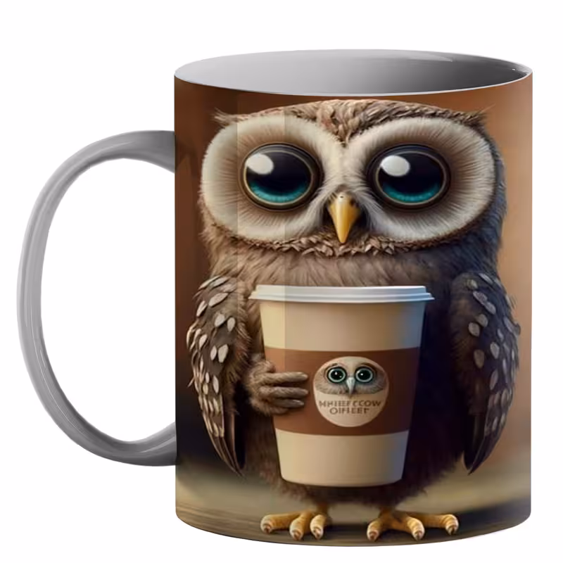 ماگ طرح جغد کد 130